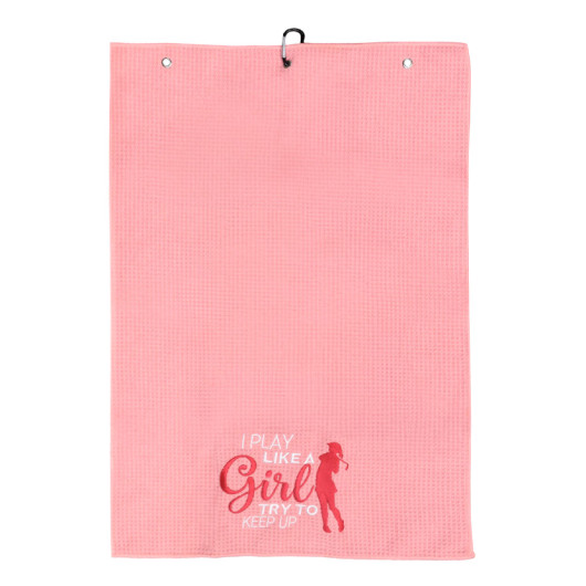 Tee Time Golf Towels Pink
